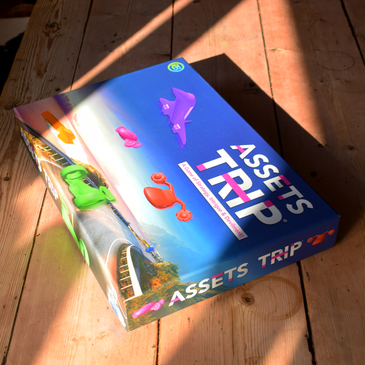 Assets Trip family board game by Ralbru, a strategic 2–6 player family game designed for exciting group play. A replayable board game with colourful game pieces, perfect for family game nights, parties and playing with friends. Part of a major deal and a great choice for players looking for an engaging, affordable family board game.