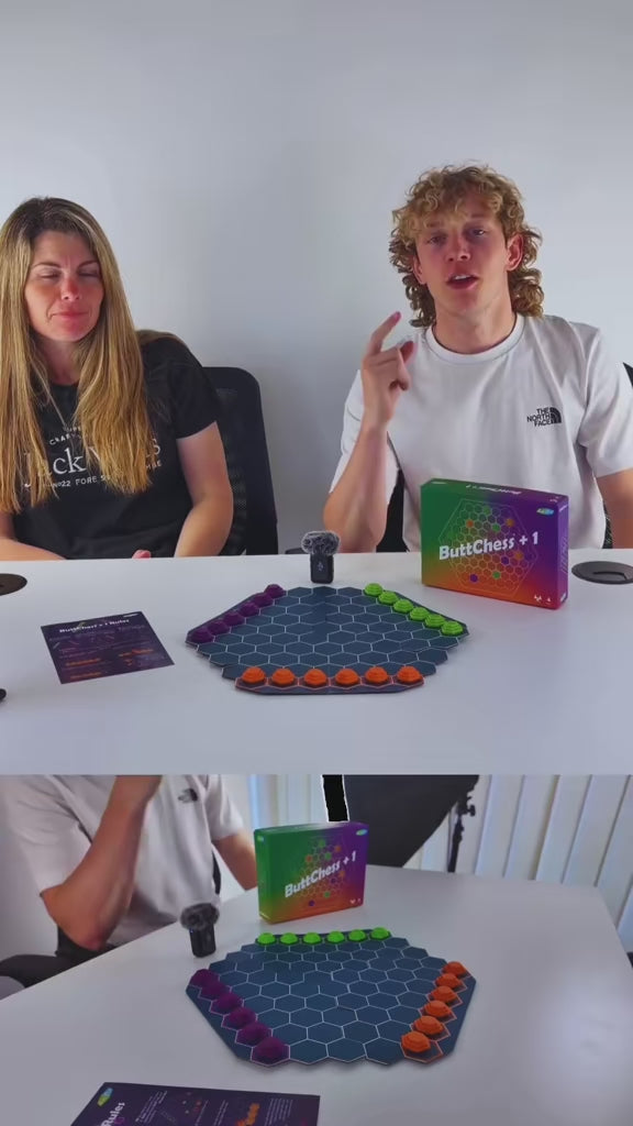 How to Play ButtChess + 1, a chaotic 3 player brawl, travel-sized and easy to learn makes it perfect for families and friends.