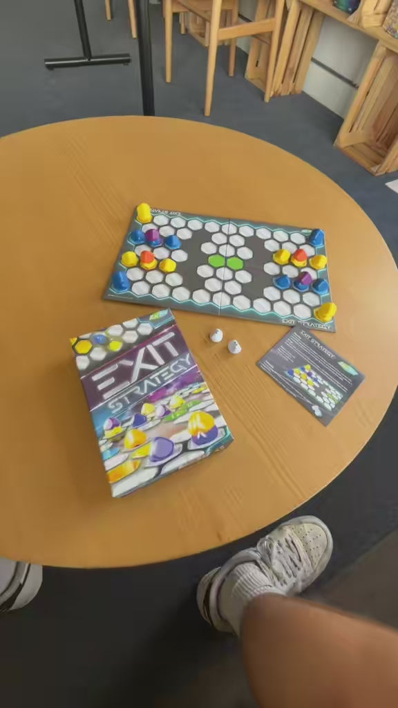 How to Play Exit Strategy in 60 seconds. Quick set-up, easy to learn for a fast paced, travel game.